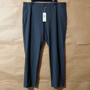Eileen Fisher | NWT Washable Stretch Crepe Pants High Rise Pull-On Ash Size XL